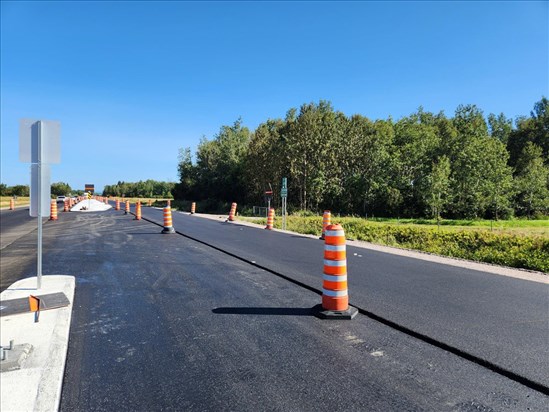 La jonction de la route Mahikan et la 169 se termineront plus tôt que prévu