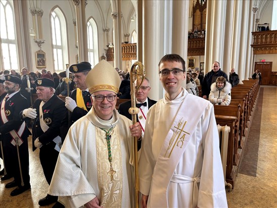 Une église bondée pour l’ordination diaconale de Pascal Coudé