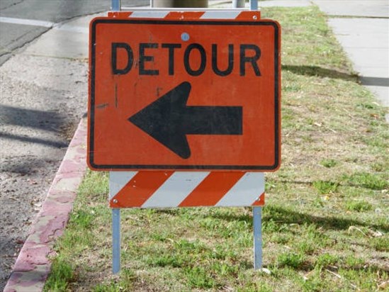La route 170 totalement bloquée 